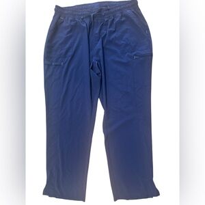 Scrub Star 3x Navy Medical Scrub Pants Elastic Waist Cargo Pockets